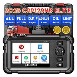 LAUNCH CRP129HD con Pantalla de 5 Pulgadas, Herramienta de Diagnóstico de Sistema Completo, Escáner para Camiones de Trabajo Pesado con Actualización Gratuita de por Vida - Product Image 1