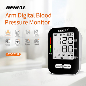 Genialnew new large LCD prezzo di fabbrica monitor digitale per la pressione sanguigna portatile automatico del braccio superiore - Product Image 4