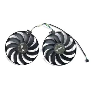 พัดลมการ์ดจอ T129215SU FDC10U12S9-C ขนาด 95 มม. DC 12V 0.50A 4 พิน สำหรับ <span class=keywords><strong>Asus</strong></span> Radeon <span class=keywords><strong>Rx</strong></span> 5700 <span class=keywords><strong>5600</strong></span> <span class=keywords><strong>Xt</strong></span> Dual Evo Oc - Product Image 4