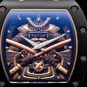 Montre mécanique automatique pour homme, classique, de forme tonneau, ajourée, personnalisée, décontractée, avec éclairage nocturne, en fibre de carbone noire, style Jedi - Product Image 3