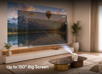 Mini-projecteur intelligent BYINTEK Mango 1 2026, Android 14, 720P, autofocus, Wi-Fi, home cinéma portable, haut-parleurs intégrés, format de poche