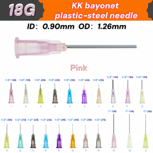 KK Bayonet 1'' 25mm Paslanmaz Çelik Plastik 18G 19G 20G Plastik İğne Dağıtıcı Tutkal İğnesi Endüstriyel Tek Kullanımlık İğneler - Product Image 2