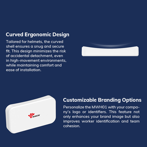 Posicionamento Interior Ble Ibeacon Faixa Pessoa Ble 5.0 Capacete Beacon Inteligente Bluetooth Beacon Tag para Sites de Construção Subterrânea - Product Image 3