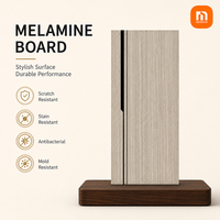 Panneau décoratif en mélamine à haute densité, panneau en fibre de bois, panneau en mélamine avec texture bois pour fabricant de portes, directement de l'usine