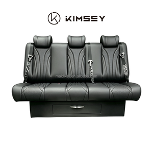 Sofá <span class=keywords><strong>Cama</strong></span> de Cuero Ajustable de Lujo KIMSEY de 3 Plazas para Ford Transit <span class=keywords><strong>T6</strong></span> T8 Tourneo - Product Image 3