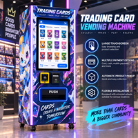 Mesin Penjual Kartu Perdagangan Kapasitas Besar, Dispenser Kartu TCG Berdiri Sendiri dengan Layar Sentuh dan Pembaca Kartu
