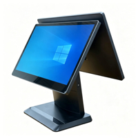 15,6-дюймовый POS-терминал с сенсорным экраном Windows 11 Pro без воздушного зазора, одинарный или двойной экран, моноблок