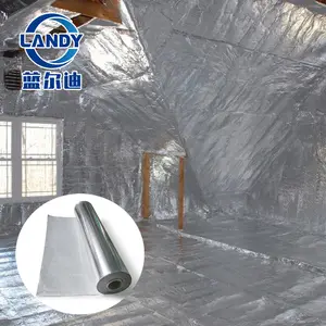 Heat Reflective Aluminum Foil Film Radiant Barrier Insulation Material For Roof