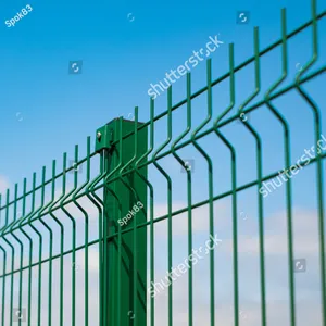 Pvc coated 3d panel fence 3d welded wire mesh curved outdoor garden fence