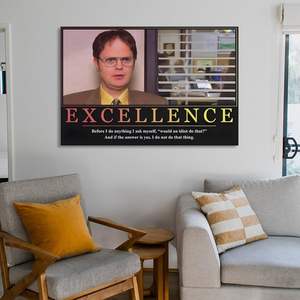 Dwight Schrute Bureau Personnage Portrait Peinture et Arts Muraux Décor À <span class=keywords><strong>La</strong></span> Maison Émission De Télévision Comédie Toile Art Imprimer Usine En Gros - Product Image 1