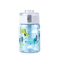 Bouteille d'eau en plastique écologique de 350 ml avec bouchon à vis et impression de logo pour une utilisation en extérieur