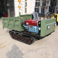 Diesel-Raupendumper Mini-Kettentransporter Hydraulischer Selbstladender Kipptransporter für Landwirtschaft und Bau