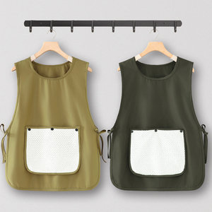 Chaleco con logotipo personalizado, impresión de logotipo personalizado, uniforme de barista, resistente a las manchas, para trabajo de catering femenino en la cocina. - Product Image 2