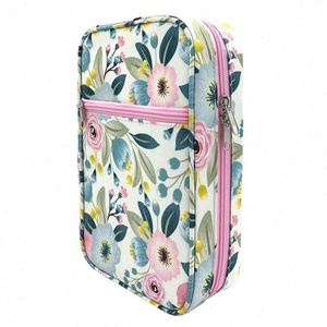 Échantillon gratuit de couverture de livre personnalisée avec impression florale et poignée, sac pour Bible de taille standard - Product Image 3