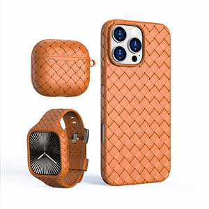 Coque de téléphone en TPU antichoc avec motif tissé pour iPhone 16, étui de luxe pour iPhone 17 Pro Max Xr 7 8 11 13 14 15 - Product Image 1