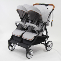 Poussette Double légère compacte pliable côte à côte pour nouveau-né