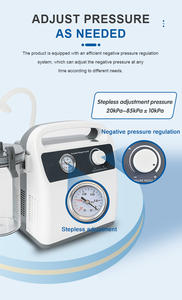 Tragbares elektrisches Hochdruckvakuum-Schleim absaug gerät AC220V 50Hz Netzteil Kunststoff Metall material 65dB Rauschen - Product Image 4