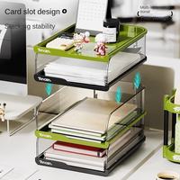 Bureau de travail multifonctionnel moderne et pratique, étagère de rangement pour papeterie et livres, boîte de rangement de fichiers de bureau