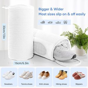 Bolsa para Lavar Zapatos CF con 2 Bolsillos, para el Hogar, Dormitorio, Viajes, para Lavar Cordones, Plantillas, Calcetines, Bolsa Multiusos para Lavadora y Secadora - Product Image 4