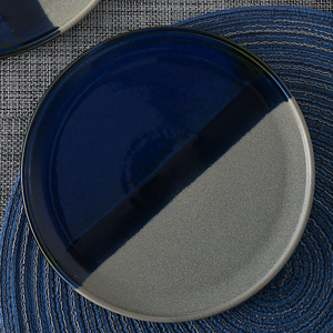 Platos de Cerámica Modernos LovingHome en Azul y <span class=keywords><strong>Gris</strong></span>, <span class=keywords><strong>Vajilla</strong></span> para el Hogar, Restaurante, Ramadán, Decoración de Mesa - Product Image 4