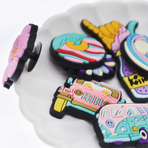 Papacharms nouveau Halloween fantôme et citrouille chaussures breloques en caoutchouc souple décoration de chaussures ornements à la mode sabot décoration - Product Image 5