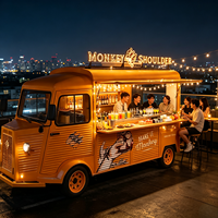 Remolque Comercial de Café Espresso con Máquina de Espresso de Doble Grupo para Servicio de Café de Alto Volumen y Negocios de Catering