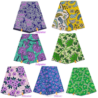 100% Polyester africain cire imprimé tissu léger PVC enduit tissé Technique respirant pour ethnique Banquet artisanat rideaux