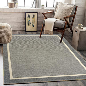 Tapis rectangulaire rétro résistant aux taches pour salon, chambre, bureau, entrée, balcon SBT - Product Image 3