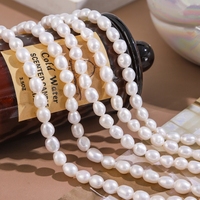 Perles d'eau douce naturelles en forme de bouton, perles lâches, brin de 4 à 11 mm, pour bracelet fait main, collier, création de bijoux DIY
