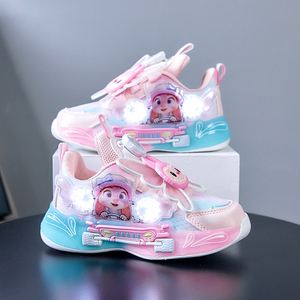 Cema 2026 Nuove Scarpe LED Primaverili per Bambini, Sneakers Casual per Ragazze con Decorazione a Farfalla e Lacci - Product Image 5