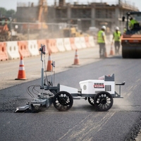 Machine à niveler les sols à laser à haute efficacité, à deux roues, à propulsion par moteur, pour chantier de construction et entrepôt