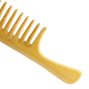 100% Tre Tự Nhiên Tóc Lược Thêm Rộng Răng Bằng Gỗ Lược Với Xử Lý Handmade Detangler Với Mái Chèo Vent Đệm Các Tính NĂNG - Product Image 4