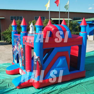 Castillo Inflable Comercial con Tobogán, Casa de Brinco Inflable, Ciudad de Diversión, Tobogán Inflable para Niños para Eventos y Fiestas - Product Image 2