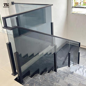 Personalizado Moderno 304 Aço Inoxidável Outdoor Stair Railing Sistema Balaustrada de Vidro Post para Escada Varanda Deck <span class=keywords><strong>TENSON</strong></span> Marca - Product Image 5