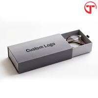 Boîtes cadeaux coulissantes en carton rigide pour lunettes de vue avec logo personnalisé, emballage recyclable