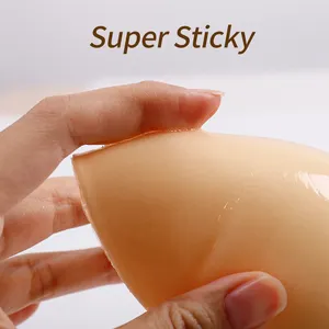 Xinke New Product Double Side Sticky Comfortable Breast Cup Inserts Bikini Sponge Bra Pads For Swim