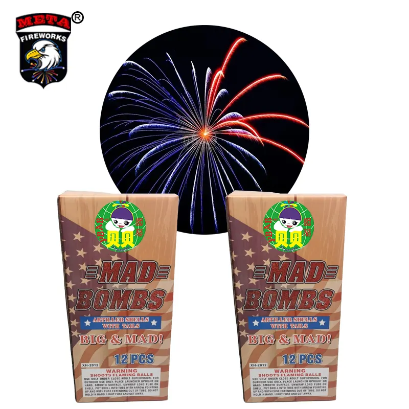 Globally leading Outdoor Spark Fireworks Pyrotechnics Happiness Artiglieria crack Consumer Fireworks Party Fireworks MAD BOMBS