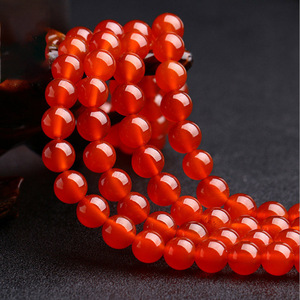 Vente en gros de cornaline 4/6/8/10/12mm perles d'<span class=keywords><strong>agate</strong></span> <span class=keywords><strong>rouge</strong></span> rondes en vrac en pierre naturelle - Product Image 2