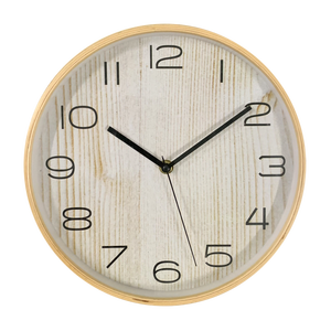 Reloj de Pared de Madera UniQ Silent Sweep con Números Romanos de 10 Pulgadas, Diseño Japandi, Elegante Reloj Decorativo para Sala de Estar - Product Image 1
