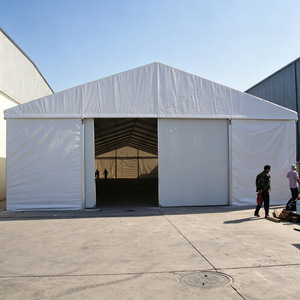 Carpa de Almacenamiento Logístico Grande de Aleación de Aluminio, 20x40 pies, Resistente a la Intemperie, Almacenamiento Temporal, Uso Industrial en Exteriores - Product Image 1
