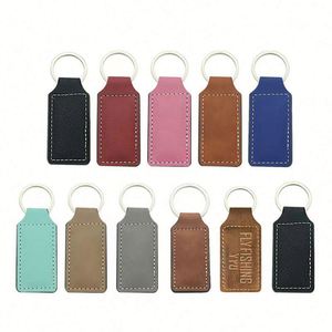 Factory Custom Blank Branded <b>Leather</b> <b>Key</b> <b>Chain</b> Luxury Genuine <b>Leather</b> Keychain - Product Image 6