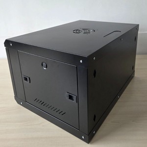 Tủ Mạng thép 19 inch 6U với công tắc 2U kính cường lực cửa trước Công suất 9U cho quản lý giá máy chủ trung tâm dữ liệu - Product Image 3
