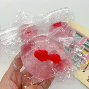 New 6cm Strawberry Slushy Ice Maltose <b>Squeeze</b> Toy Creative TPR Squishy <b>Ball</b> for Stress Relief Gift for Kids Adults Cool Ambiance - Product Image 2