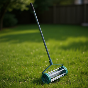 Aérateur de pelouse manuel à picots de 18 pouces, conception roulante, vert, pour une utilisation facile - Product Image 2