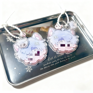 Custom Wholesale Double Sided Printed Funny Anime <b>Plastic</b> Acrylic Keychain Back Mirror <b>Key</b> <b>Chains</b> Cute Charms - Product Image 1