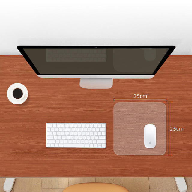 OEM High Quality Tempered Glass Gaming Mouse Pad Gaming Keyboard Esports Game Anti-Slip Waterproof Mouse Pad
