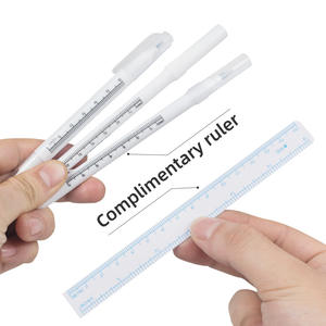 Pennarello per Marcatura Cutanea Stile Coreano per Piercing di Orecchie e Naso, Bellezza Facciale, Tatuaggio Sopracciglia, Innesto Ciglia, Strumento per Trucco Viola e Bianco - Product Image 4