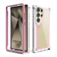 360 Funda 2 en 1 étui de téléphone pour iPhone 15 Pro Max TPU PC étui antichoc pour iPhone 14 Pro 15 Plus