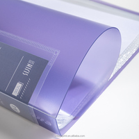 Carpeta de Archivo A4 para Estudiantes con Inserto Transparente de PVC Multicapa, Carpeta de Presentación de Hojas Sueltas para Almacenamiento de Exámenes