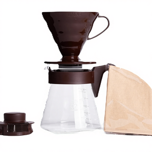 Kit de Café Moderno v 6.0, Set de Inicio para Café de Verter, Herramienta de Barista de Plástico Marrón para Cafetería, Hogar y Cocina - Product Image 1
